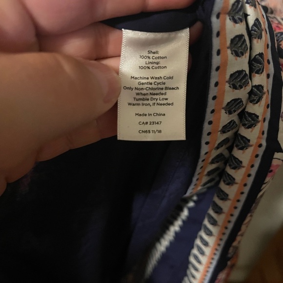 Talbots Pink and Navy Paisley Dress - Picture 5 of 8